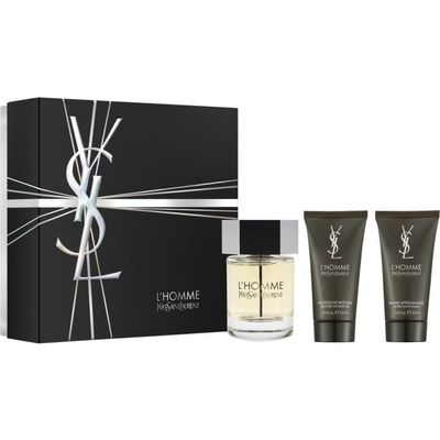 YVES L'Homme 100ml edt + żel pod prysznic 50ml + balsam po goleniu 50ml