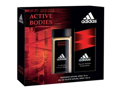 Adidas Active Bodies 100ml + deo 75ml zestaw