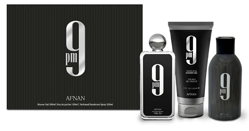 afnan perfumes 9pm woda perfumowana 100 ml   zestaw 